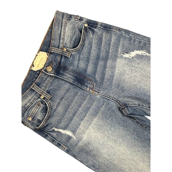 Altar'd State High Rise Distressed Sally Jeans in Light Wash Size 26/3 - Picture 4 of 6